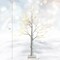 Set of 2 Lighted White Birch Trees Battery Operated for Holiday Decor